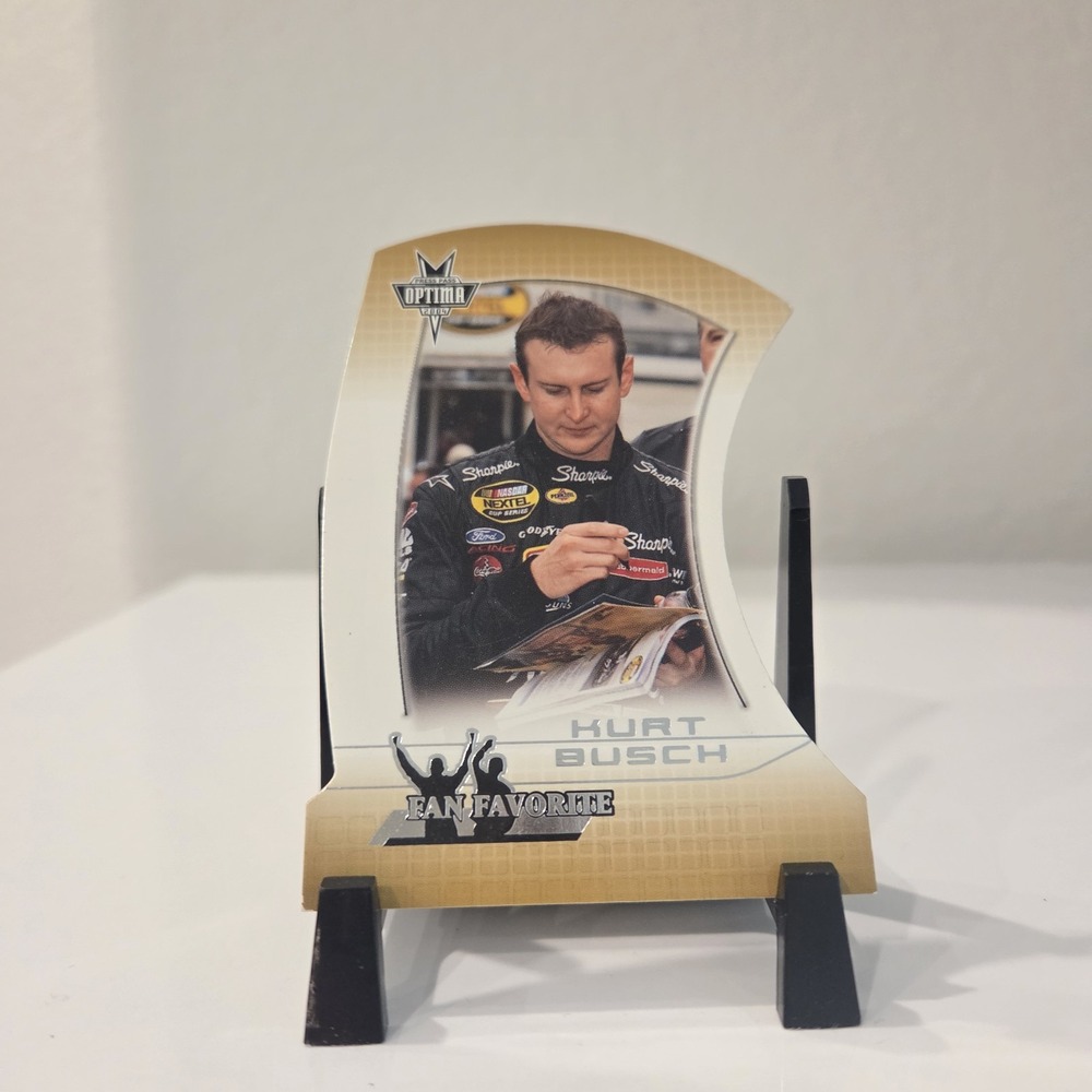 2004 Press Pass Kurt Busch Die Cut #FF 3/27 Fan Favorite NASCAR Card